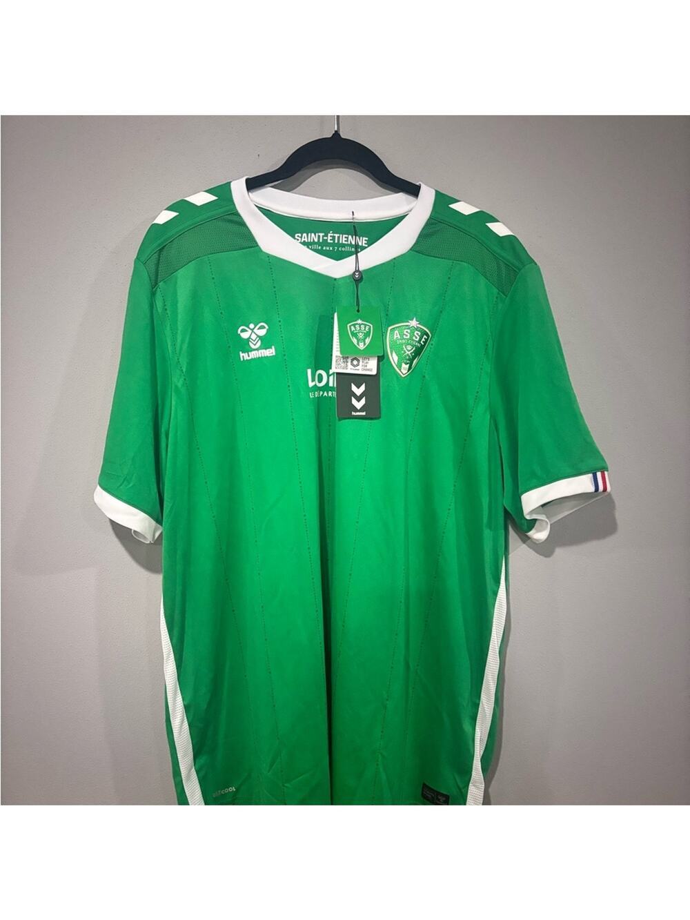 Hummel Green and White Men's Jersey Mens 2XL